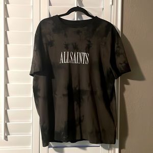 Black All Saints medium relaxed fit tshirt